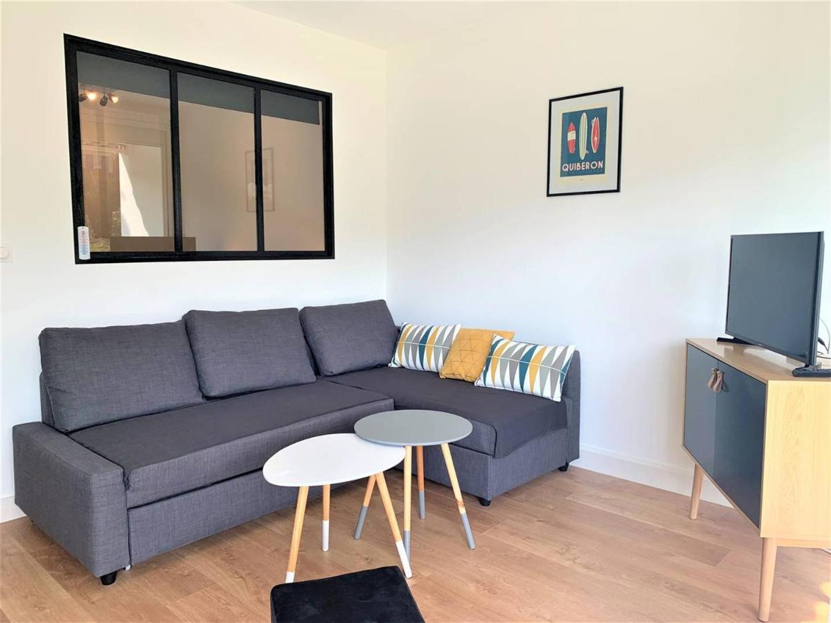 Quiberon, Appart 2 Pieces Renove, A 2 Pas De La Plage, Loggia Sud, Garage, Classe 2*, Pour 3 Pers. - Fr-1-478-182 المظهر الخارجي الصورة