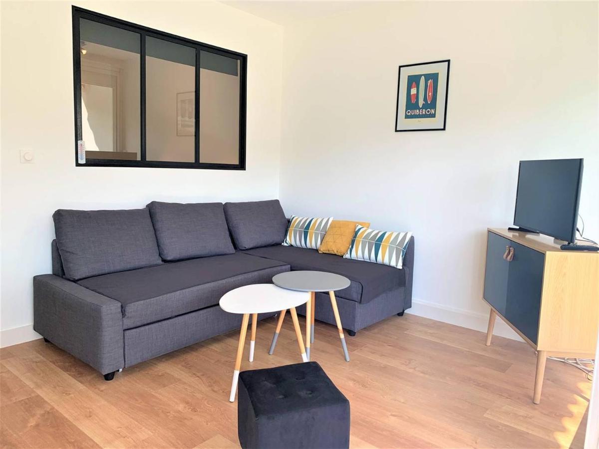 Quiberon, Appart 2 Pieces Renove, A 2 Pas De La Plage, Loggia Sud, Garage, Classe 2*, Pour 3 Pers. - Fr-1-478-182 المظهر الخارجي الصورة